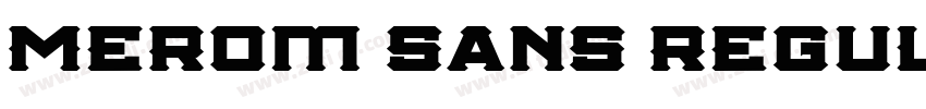 Merom Sans Regula字体转换